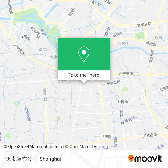泳潮装饰公司 map