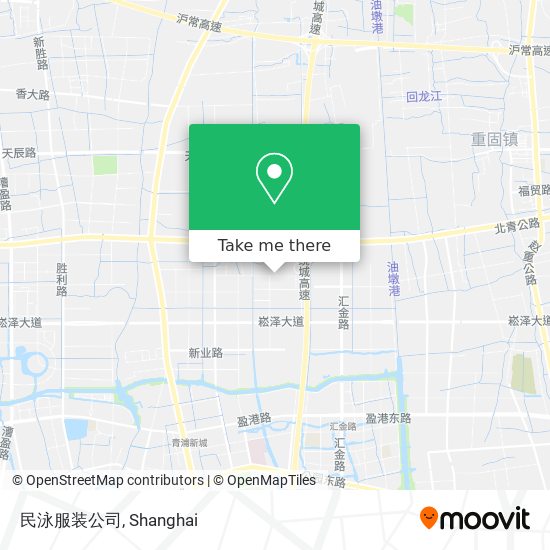 民泳服装公司 map