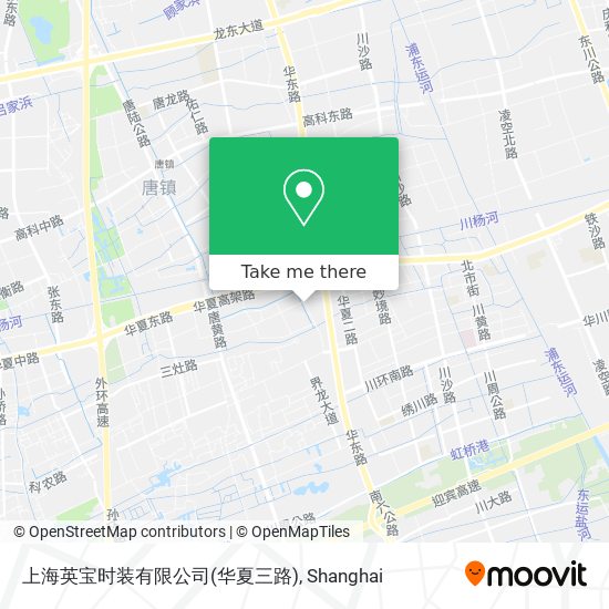 上海英宝时装有限公司(华夏三路) map