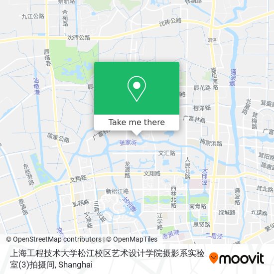 上海工程技术大学松江校区艺术设计学院摄影系实验室(3)拍摄间 map