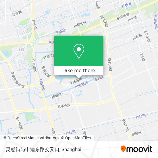 灵感街与申迪东路交叉口 map