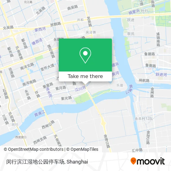 闵行滨江湿地公园停车场 map