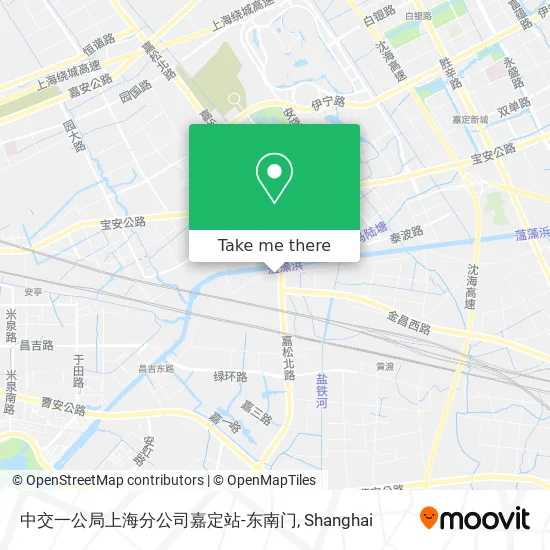 中交一公局上海分公司嘉定站-东南门 map