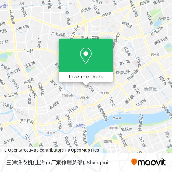 三洋洗衣机(上海市厂家修理总部) map