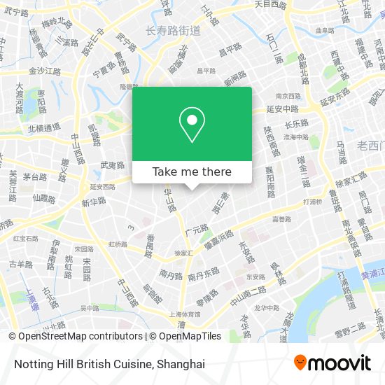 Notting Hill British Cuisine map
