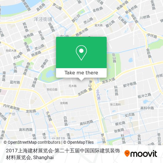 2017上海建材展览会-第二十五届中国国际建筑装饰材料展览会 map