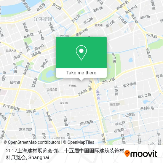 2017上海建材展览会-第二十五届中国国际建筑装饰材料展览会 map