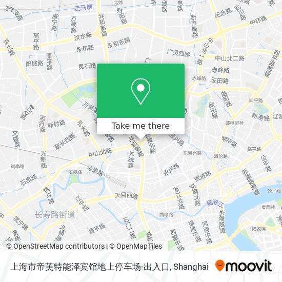 上海市帝芙特能泽宾馆地上停车场-出入口 map