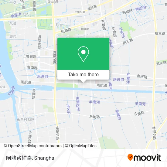 闸航路辅路 map