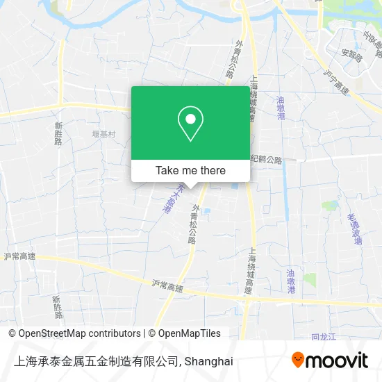 上海承泰金属五金制造有限公司 map