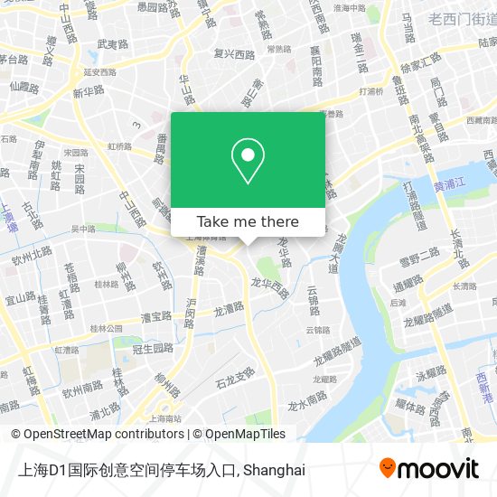 上海D1国际创意空间停车场入口 map