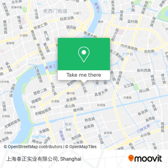 上海泰正实业有限公司 map