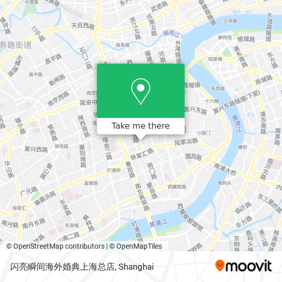 闪亮瞬间海外婚典上海总店 map