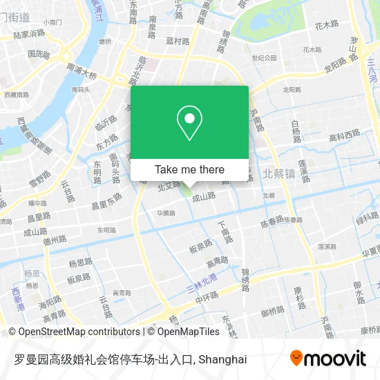 罗曼园高级婚礼会馆停车场-出入口 map