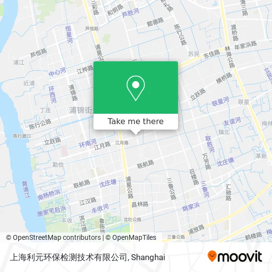 上海利元环保检测技术有限公司 map