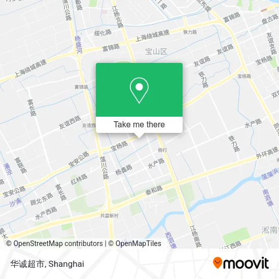 华诚超市 map