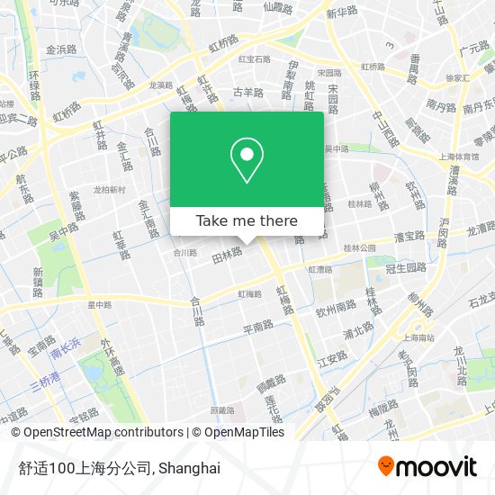 舒适100上海分公司 map