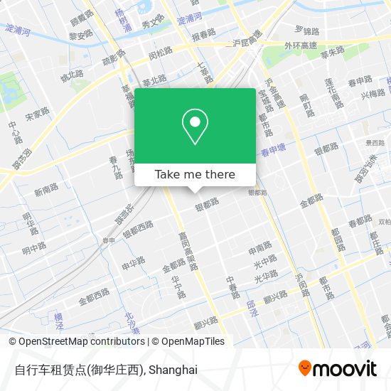 自行车租赁点(御华庄西) map