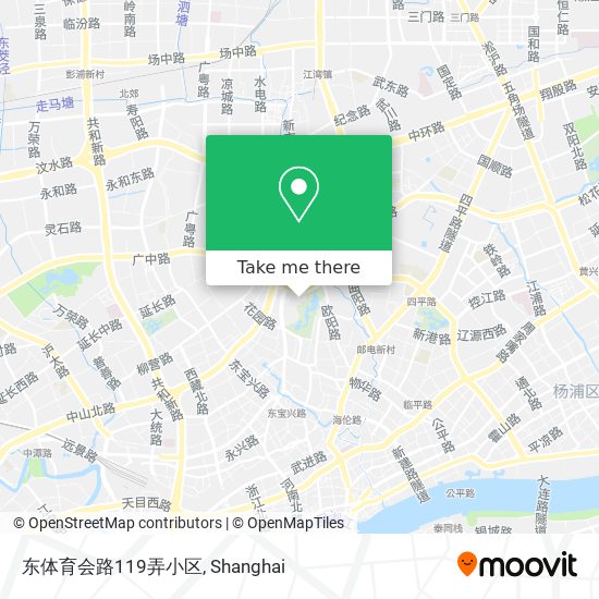 东体育会路119弄小区 map