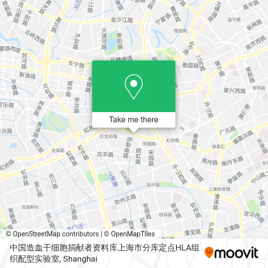 中国造血干细胞捐献者资料库上海市分库定点HLA组织配型实验室 map
