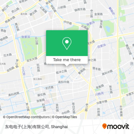 东电电子(上海)有限公司 map