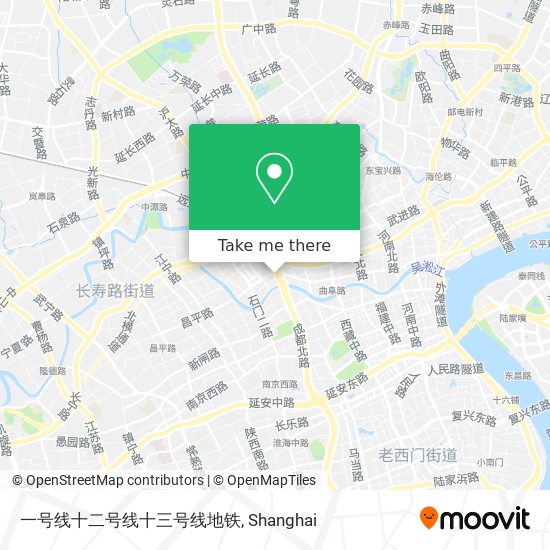 一号线十二号线十三号线地铁 map