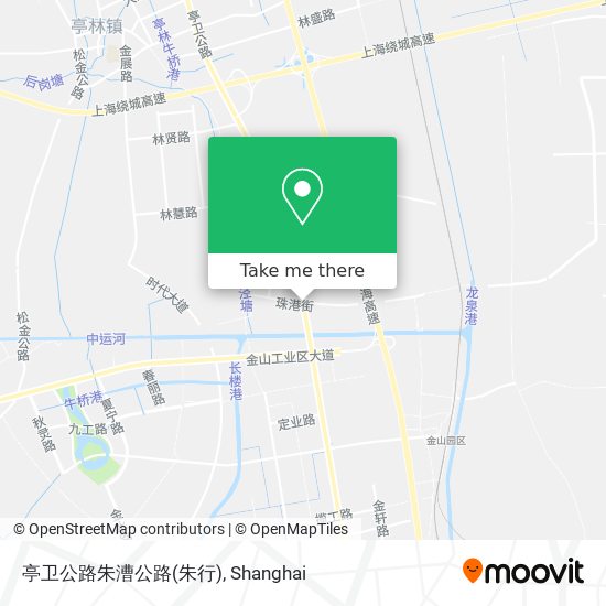 亭卫公路朱漕公路(朱行) map