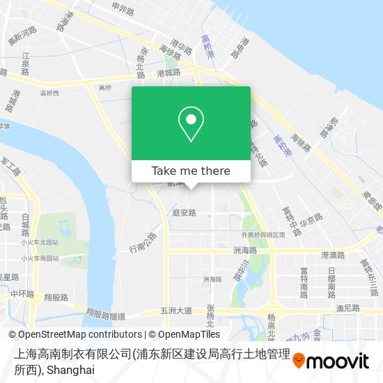 上海高南制衣有限公司(浦东新区建设局高行土地管理所西) map