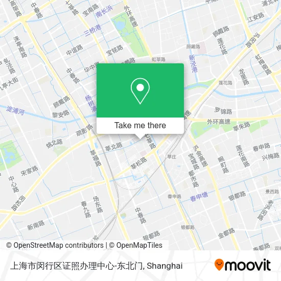 上海市闵行区证照办理中心-东北门 map