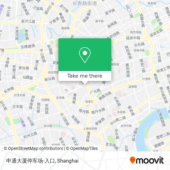 申通大厦停车场-入口 map
