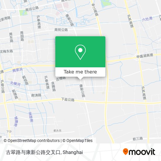 古翠路与康新公路交叉口 map