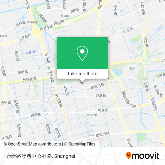 康新路汤巷中心村路 map