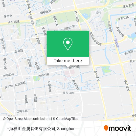 上海横汇金属装饰有限公司 map