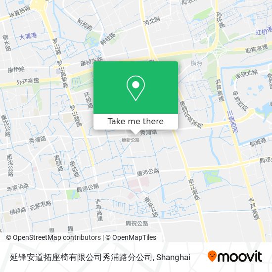 延锋安道拓座椅有限公司秀浦路分公司 map