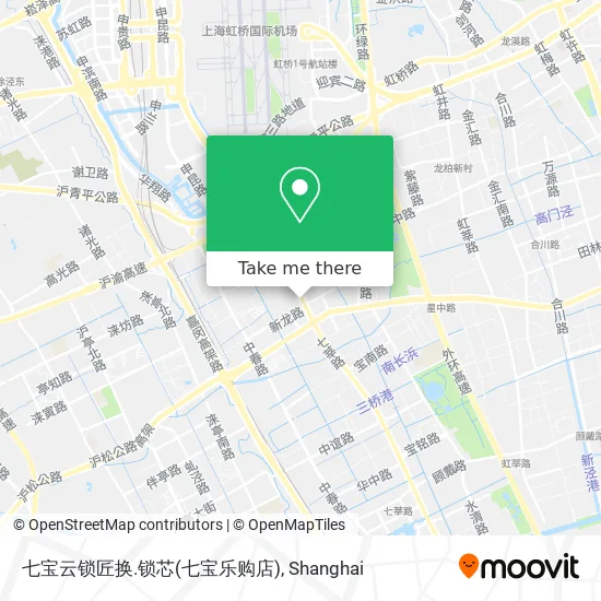 七宝云锁匠换.锁芯(七宝乐购店) map