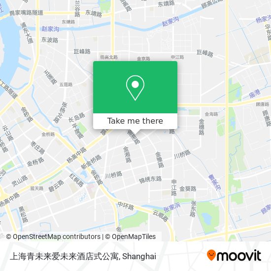 上海青未来爱未来酒店式公寓 map