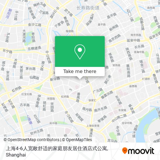 上海4-6人宽敞舒适的家庭朋友居住酒店式公寓 map
