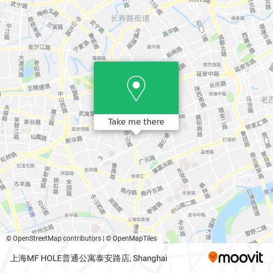 上海MF HOLE普通公寓泰安路店 map