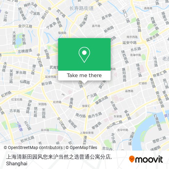 上海清新田园风您来沪当然之选普通公寓分店 map