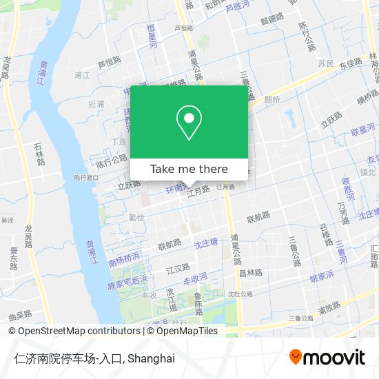 仁济南院停车场-入口 map