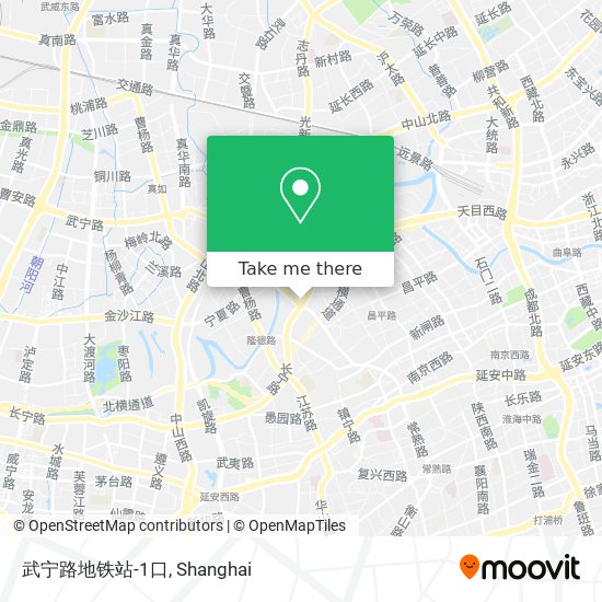 武宁路地铁站-1口 map