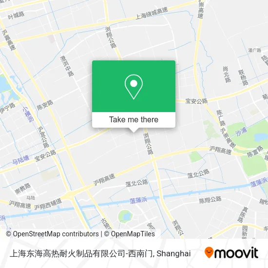 上海东海高热耐火制品有限公司-西南门 map