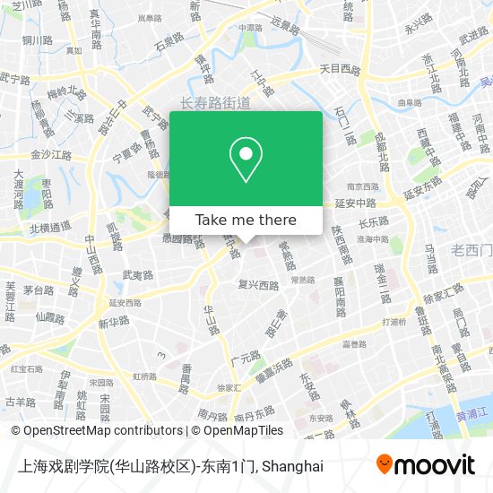 上海戏剧学院(华山路校区)-东南1门 map