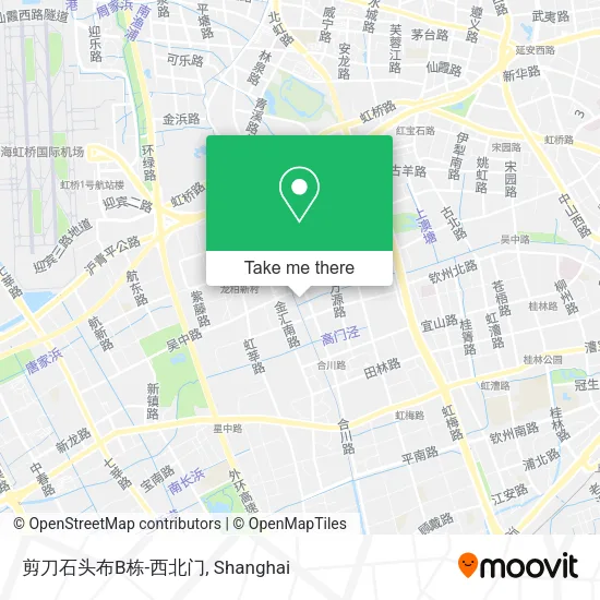 剪刀石头布B栋-西北门 map