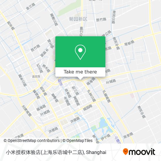 小米授权体验店(上海乐语城中二店) map