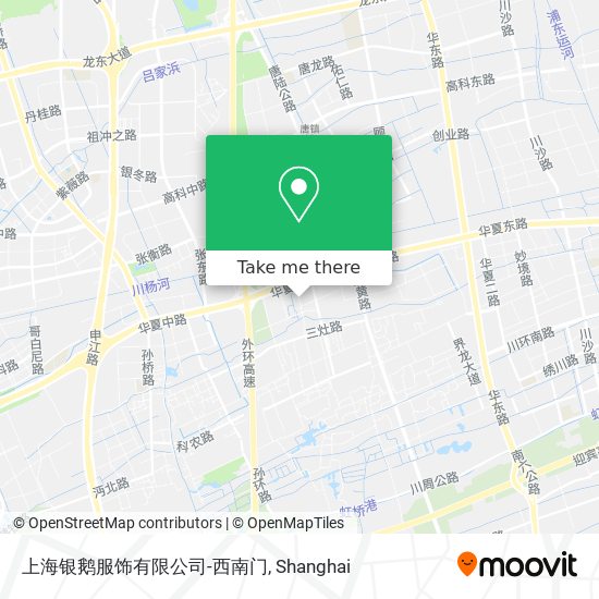 上海银鹅服饰有限公司-西南门 map