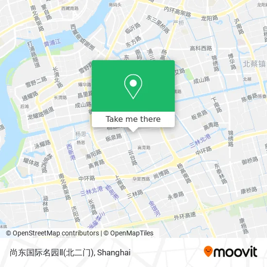 尚东国际名园Ⅱ(北二门) map
