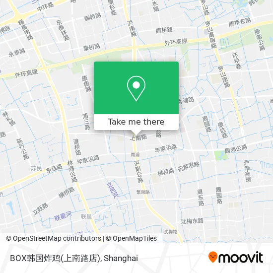 BOX韩国炸鸡(上南路店) map