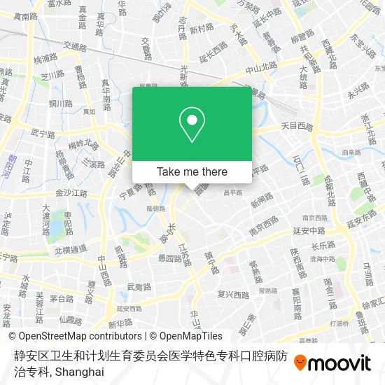 静安区卫生和计划生育委员会医学特色专科口腔病防治专科 map