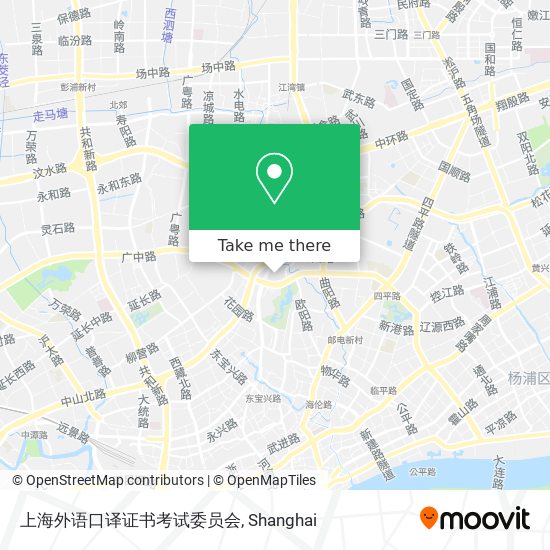 上海外语口译证书考试委员会 map